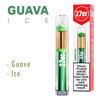 27er Original Vapes 800 Guava Ice / Green Storm 