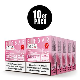 ELFBAR ELFA Pod Pink lemonade 10er Bundle 