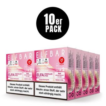 ELFBAR ELFA Pod Strawberry Ice Cream 10er Bundle 
