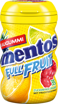Mentos Gum Full Fruit Kaugummi zuckerfrei 35er 