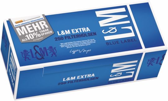 L&M Extra Filterhülsen Blue Label 