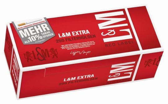 L&M Extra Hülsen Red Label 