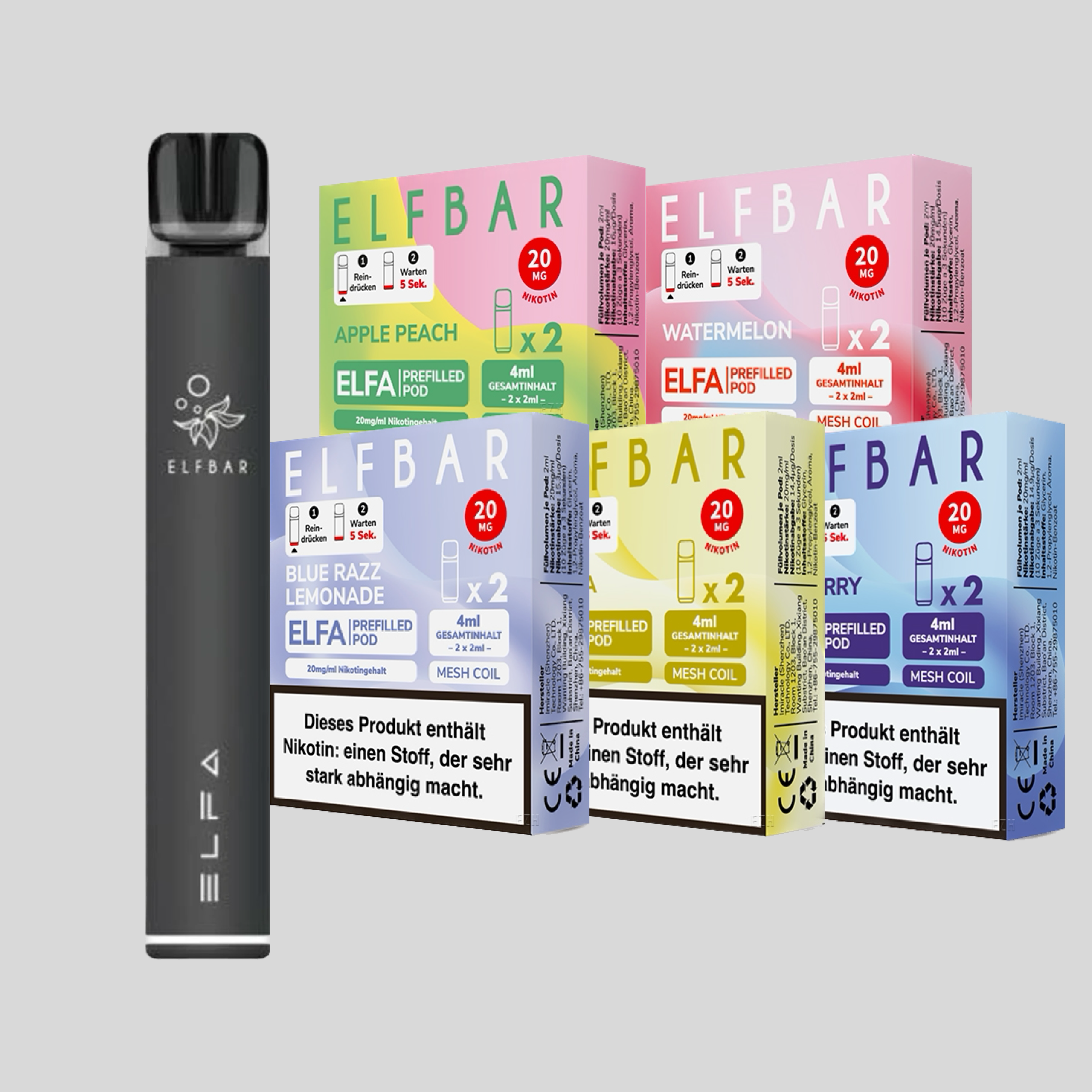 InnoCigs 500 - Probierset / Bundle ohne Nikotin - E-Zigarette